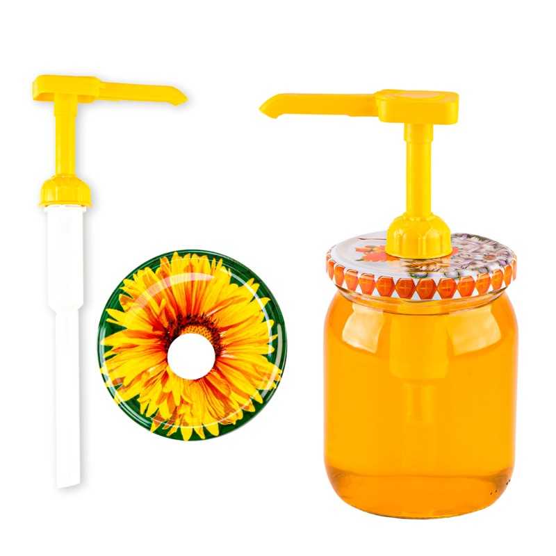 520 ml indelio medui rinkinys, pompos dozatorius ir dangtelis