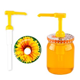 520ml indelis + 82mm dangtelis su medaus dozatoriumi