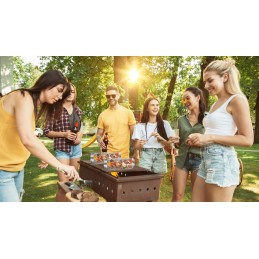 ️ Krepšelis daržovėms, mėsai, bulvytėms, žuviai kepti, kepimui ant grotelių, grilio grotelės, 3 vnt.