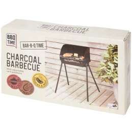 Sulankstoma metalinė anglis kepsninė 39cm x 23cm aukštis 73cm