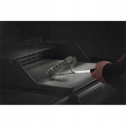 Trijų eilių Napoleon grilio šepetys, su nerūdijančio plieno šereliais, 62063