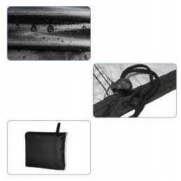 Didelis BBQ dujinės kepsninės dangtis vandeniui atsparus brezentinis dangtis 147x117x61cm