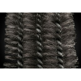 Trijų eilių šepetys su nerūdijančio plieno šeriais.