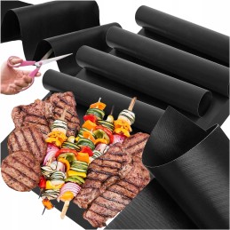 Turistinis sulankstomas anglies grilis, nešiojamas, didelis, solidus kempingas, 4 bbq kilimėliai