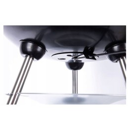 Apvalios sferinės anglies kepsninės 37 cm su dangteliu