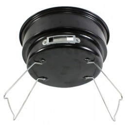 ⭐⭐Turistinis grilis sulankstomas nešiojamas apvalus su rankena juoda 26cm ag225b⭐⭐