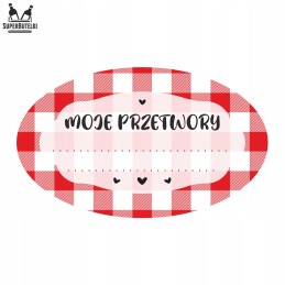 50x languotų lipnių etikečių rinkinys stiklainiams, buteliams, medui, konservams