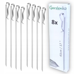 Gardenko kebabo lazdelės 43 cm 8 vnt.