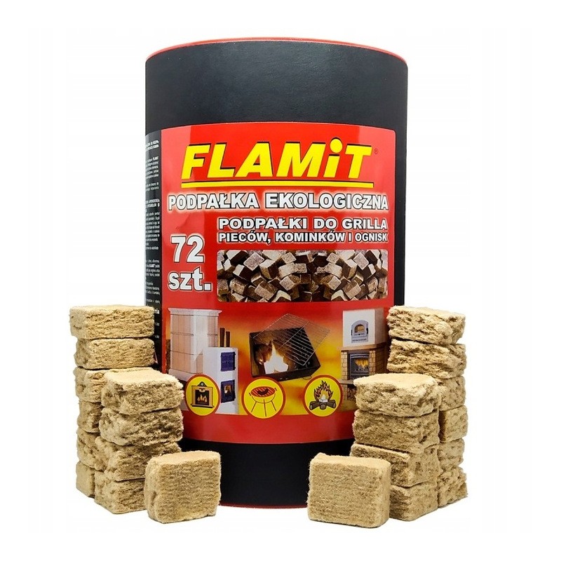 ⭐⭐ Ekologiškas ugnies užvedimo kubas grilio židiniui 72 flamit kubeliai⭐⭐