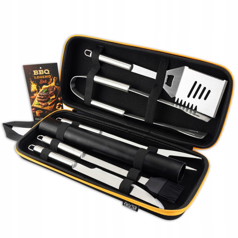 Grilio rinkinys, bbq grilio priedai, dėklas