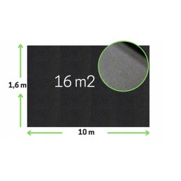 Juodas sodas nuo piktžolių universali UV agrotekstilė 50g 1,6x10 m