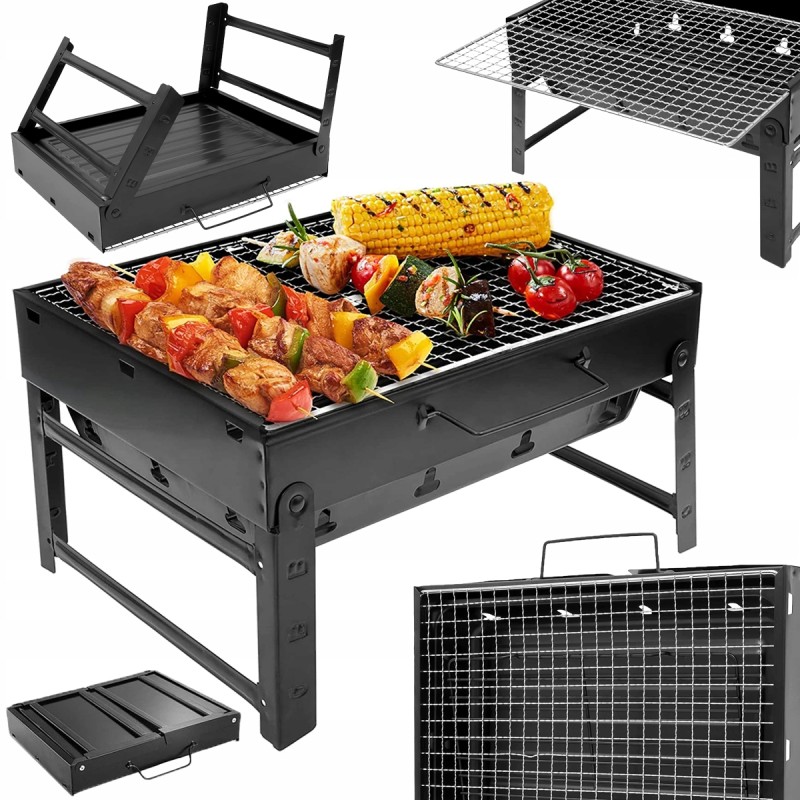 Turistinis grilis nešiojamas sulankstomas anglies grilis