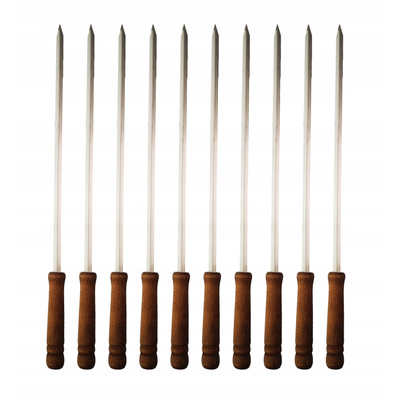 Nerūdijančio plieno kebabo drožlės, 10 vnt