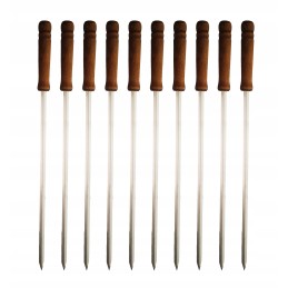 Nerūdijančio plieno kebabo drožlės, 10 vnt