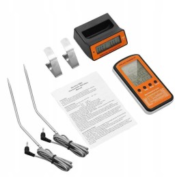 Skaitmeninis virtuvinis termometras mėsai, vynui, LCD zondas