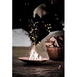Židinio grilis sodo ugnies dubuo gertuvė corten 57 cm didelis corten