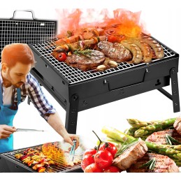 Turistinis grilis, sulankstomas, nešiojamas lagaminas su rankena, sodo kempingas