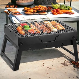 Turistinis grilis, sulankstomas, nešiojamas lagaminas su rankena, sodo kempingas