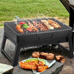 Turistinis grilis, sulankstomas, nešiojamas lagaminas su rankena, sodo kempingas