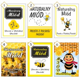 Medaus etiketės/lipdukai/įvairaus dizaino