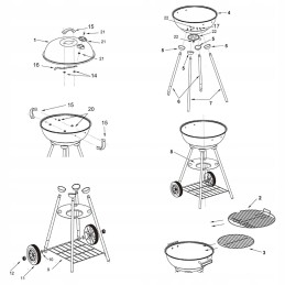 ⭐ sodo grilis ant ratų ⭐
