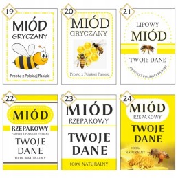 Medaus etiketės/lipdukai/įvairaus dizaino