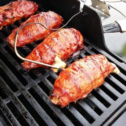 Skaitmeninis virtuvinis termometras mėsai, vynui, LCD zondas