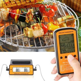 Skaitmeninis virtuvinis termometras mėsai, vynui, LCD zondas