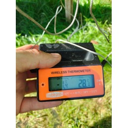 Skaitmeninis virtuvinis termometras mėsai, vynui, LCD zondas