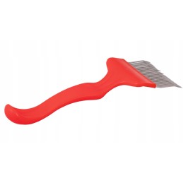 Šakės atsegimo įtaisas su profiliuota plastikine rankena