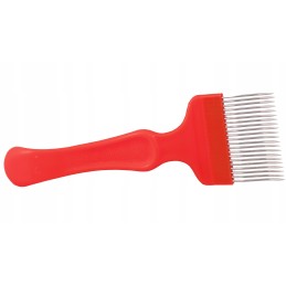 Šakės atsegimo įtaisas su profiliuota plastikine rankena