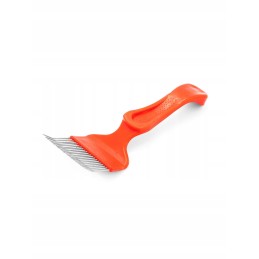 Šakės atsegimo įtaisas su profiliuota plastikine rankena