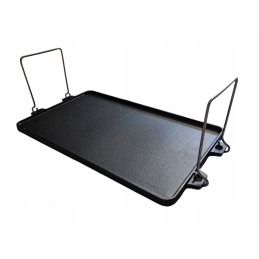 Ketaus dvipusė lėkštė, grotelės, grilio keptuvė