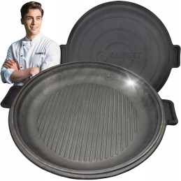 Ketaus grilio keptuvė, padėklas Vengrijos medžiokliniam katilui, 2,5l