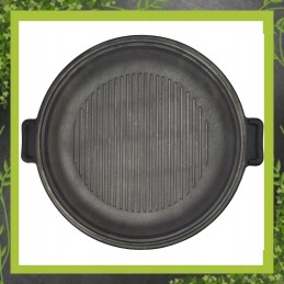 Ketaus grilio keptuvė, padėklas Vengrijos medžiokliniam katilui, 2,5l