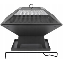 Lund 99715 steel fire pit with cover 45 x 45cm