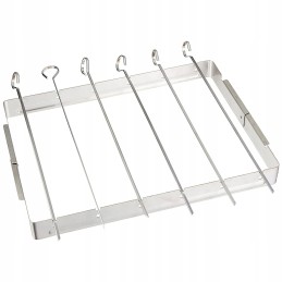 Šašlykų stovas, grilio grotelės, iešmeliai, 6 vnt.