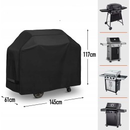 Vandeniui atsparus grilio dangtis 145 x 61 x 117 cm