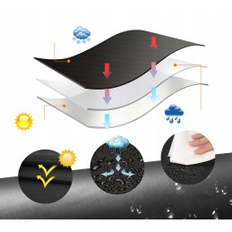 Vandeniui atsparus grilio dangtis 145 x 61 x 117 cm