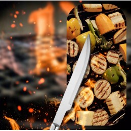 Plieninis grilio įrankių rinkinys patvarus 21 vnt. xxl priedai