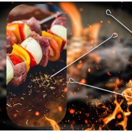 Plieninis grilio įrankių rinkinys patvarus 21 vnt. xxl priedai