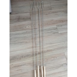 Wo 130 židinio šakutės 130cm nerūdijančio plieno kepsnių lazdelių gamintojas