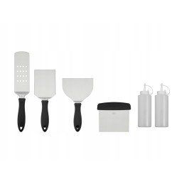 Nerūdijančio plieno kepimo mentelių rinkinys, 6 vnt