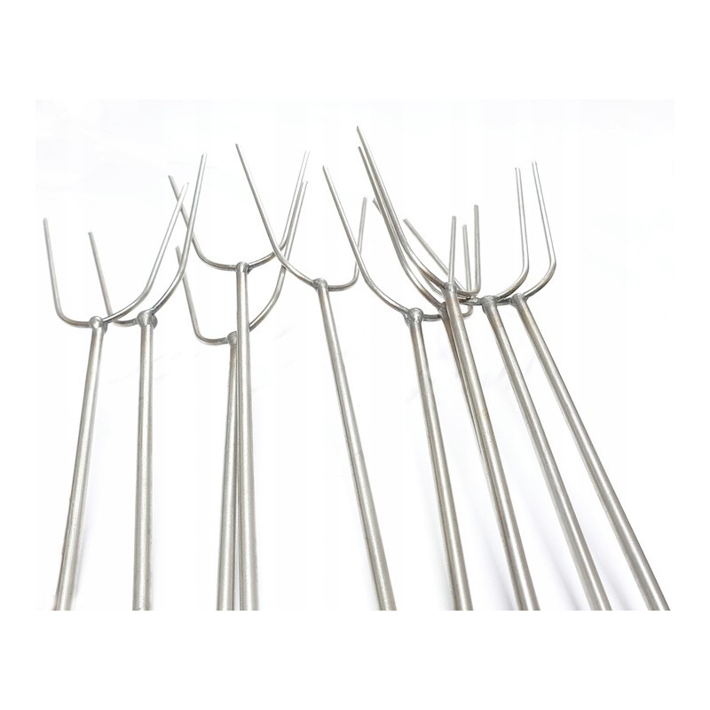 Nerūdijančio plieno kepimo šakutės 140cm, 5 vnt