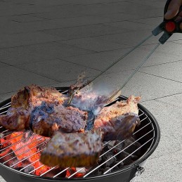 Garden charcoal grill, round tripod + fire pit