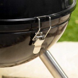 Garden charcoal grill, round tripod + fire pit