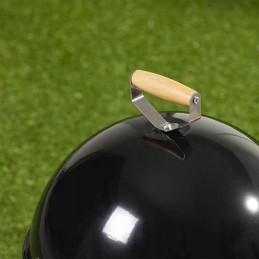 Garden charcoal grill, round tripod + fire pit