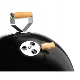 Garden charcoal grill, round tripod + fire pit