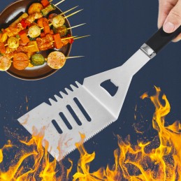 Plieninis kepsninės komplektas, priedai, kepsninės indai 4in1 + dangtelis