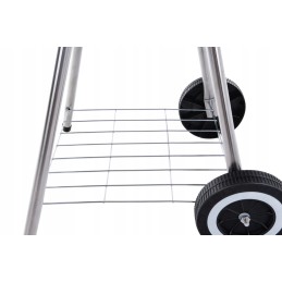 Sodo kepsninė su anglimis, didelės grotelės, 41 cm, su dangteliu ir juodu Geko dangteliu